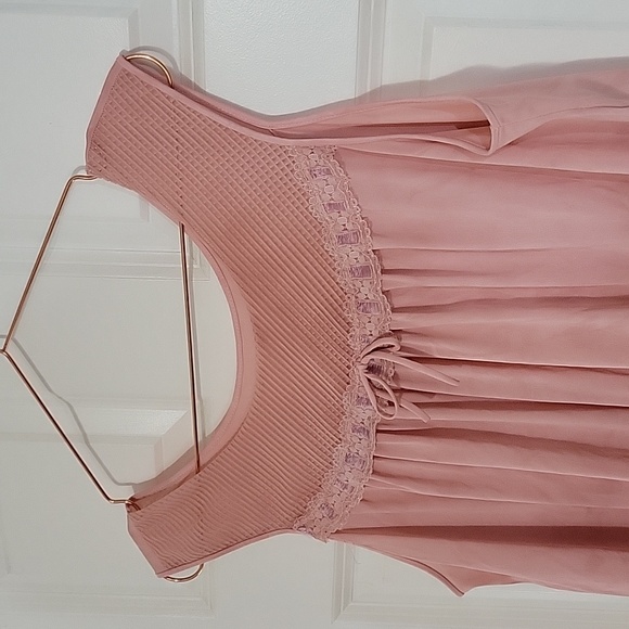 ✨️LAST CHANCE✨️ Vintage Hand Dyed Sears Nightgown Size 38-40 in Rose Gold - Picture 2 of 14